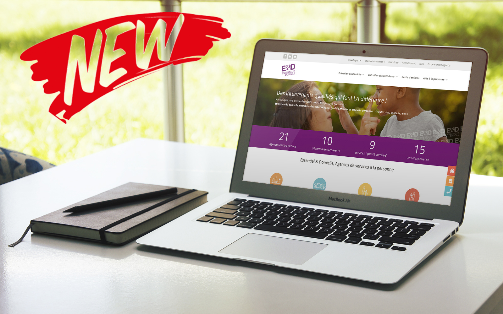 Essentiel & Domicile présente son nouveau site internet